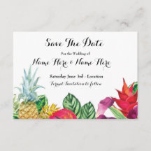 Spara datumet Luau Rustic Aloha Tropical Ljus