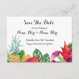 Spara datumet Luau Rustic Aloha Tropical Ljus