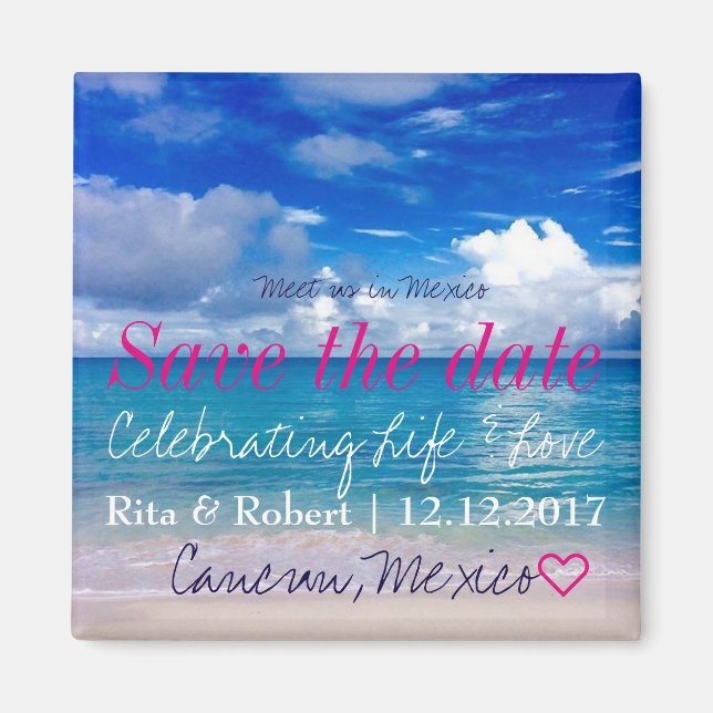 Spara datumet | Magnet | För par i kärlek (Framsidan)