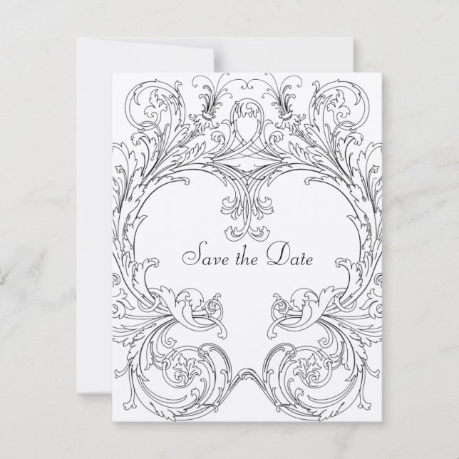 Spara datumet med Baroque Ram (Framsida)