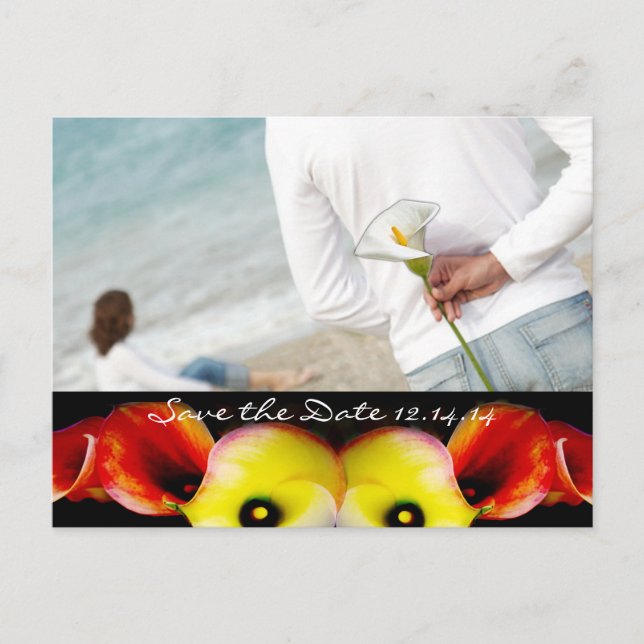 Spara datumet med dina foton meddelande vykort (Framsida)