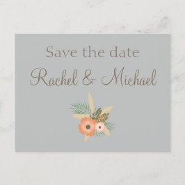 Spara datumet med glädje meddelande vykort