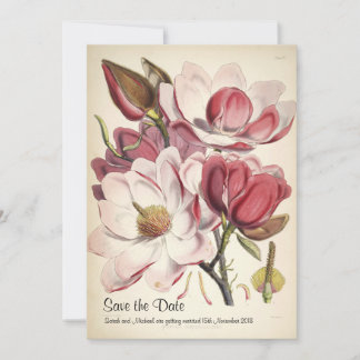 Spara datumet med magnolior
