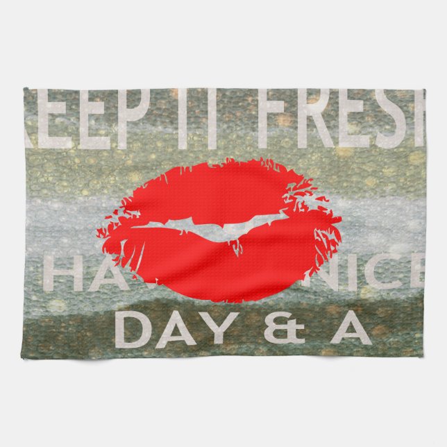 Spara datumet med Nice och perfekt Kökshandduk (Horisontell)