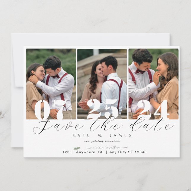 Spara datumet med QR-kodmallen Inbjudningar (Framsida)