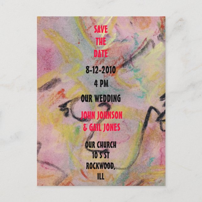 SPARA DATUMET MEDDELANDE VYKORT (Framsida)