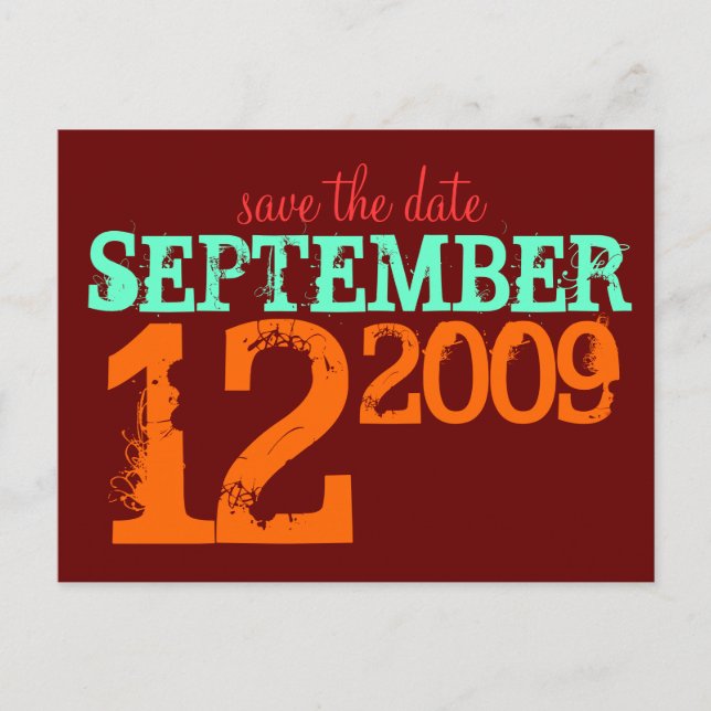 Spara datumet meddelande vykort (Framsida)