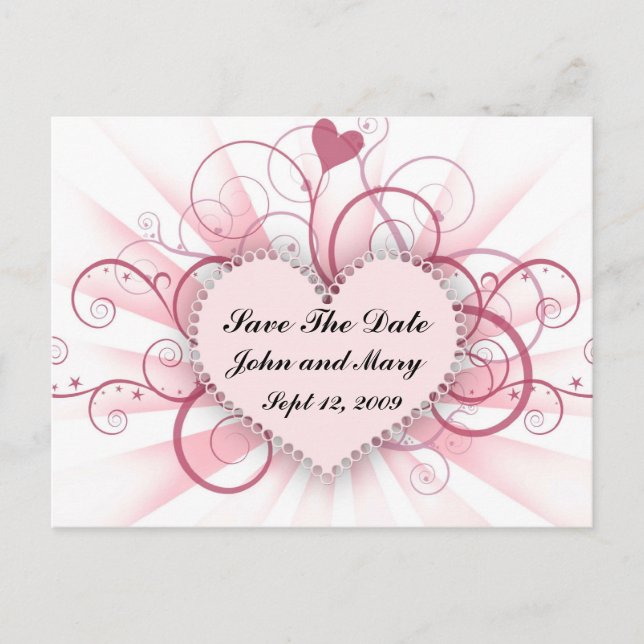 Spara datumet meddelande vykort (Framsida)