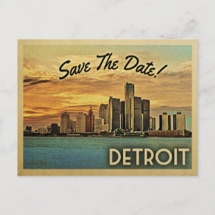 Spara datumet Michigan Meddelande Vykort