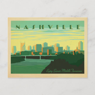 Spara datumet | Nashville, TN - Skyline Meddelande Vykort