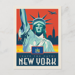 Spara datumet   New York Inbjudan Vykort