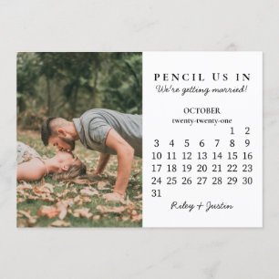 Spara datumet   Oktober 2021 Modern kalender Inbjudningar