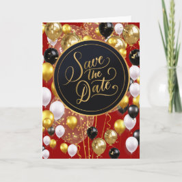 Spara datumet (ordspråk 18:22) Röd/Guld/vit Kort