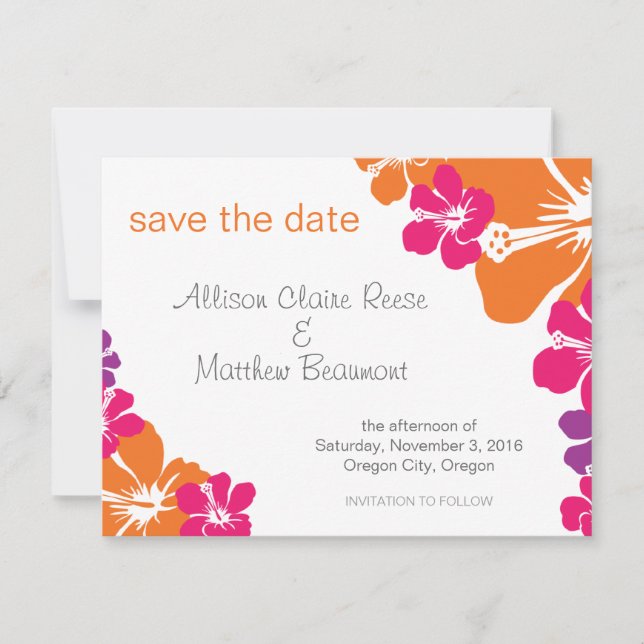 Spara datumet på Hawaii (Framsida)