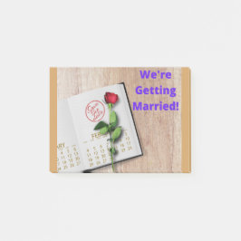 Spara datumet post-it block