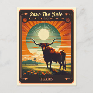 Spara datumet Postkort för Texas-inbjudan Vykort