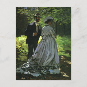 spara datumet! Promenaders by Monet Meddelande Vykort