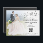 spara datumet qr-koden med enkel bild bröllop magn<br><div class="desc">elegant spara datumet qr-kod,  enkel fotomagnet bröllop</div>