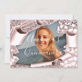 Spara datumet QUINCEAÑERA Söt 16-årsros Foto
