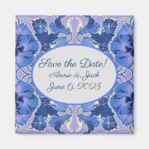 Spara datumet! Romantic Pansies Magnet