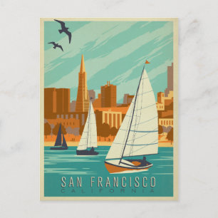 Spara datumet San Francisco, CA Meddelande Vykort