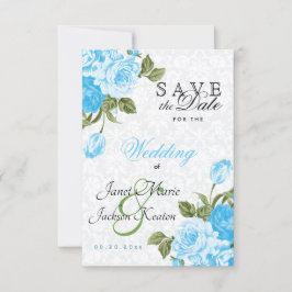 Spara datumet Snygga Baby Blue Bröllopsblommor