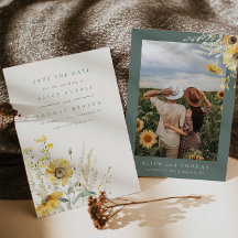 Spara datumet, solros spara datumet