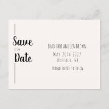 Spara datumet! Spara datumet-inbjudan