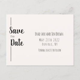 Spara datumet! Spara datumet-inbjudan Vykort