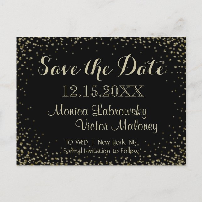 Spara datumet | Stjärnrik natt Meddelande Vykort (Framsida)