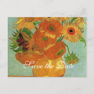 spara datumet, van Gogh-solblommor Meddelande Vykort