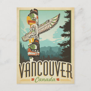 Spara datumet Vancouver, Kanada Meddelande Vykort
