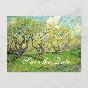 Spara datumet, Vincent van Gogh, Orchard i Blommar Meddelande Vykort
