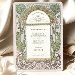 Spara datumet Vintage Art nouveau efter Mucha-inbj Inbjudningar<br><div class="desc">Art nouveau Vintage Spara datumkortet från bröllop från Alphonse Mucha i en blommigt, romantisk och visemisk design. Viktorianska blommor kompletterar klassisk konst deco typsnitt. Ange din anpassningsbar så är du klar. Om du vill ändra designen ytterligare klickar du på den blå knappen "Anpassa den". Tack så mycket för att du...</div>