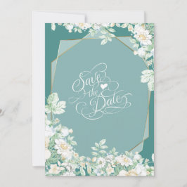 Spara datumet | Wildblommor och Berries Geometric