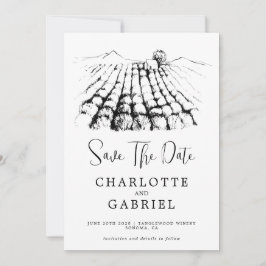 Spara datumet Winery Bröllop