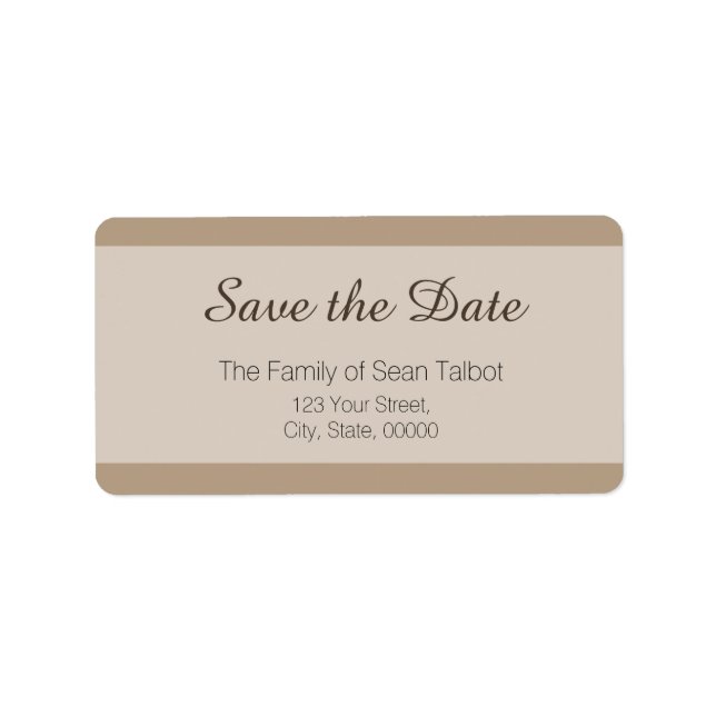 Spara datumetiketten Välj Färg 2 Adressetikett (Framsidan)