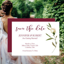 Spara datumfärgen på Vit ros-tranberry