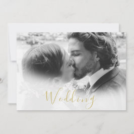 Spara datumfoto Guld Blommigt Ro Bröllop Spara Datumet