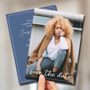 Spara datumfoto i Studenten Inbjudningar