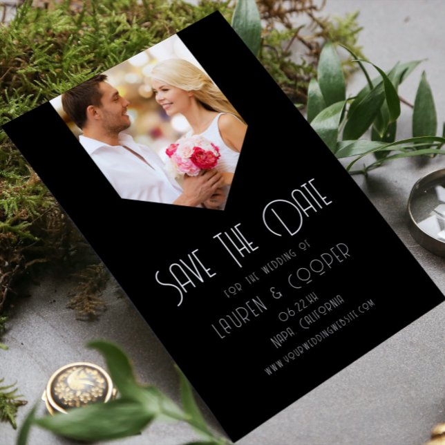 Spara datumfoto-Snyggten Modern enkel Bröllop (Skapare uppladdad)