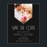 Spara datumfoto-Snyggten Modern enkel Bröllop Flygblad<br><div class="desc">Spara Date Snyggt Modern Simple Bröllopskort innehåller ditt favoritfoto med texten "Save the date" i modern calligraphy-skripttypografi. Perfekt för bröllop,  födelsedag,  babydusch,  årsdag firande och party. Designad för dig ©Evco Studio www.zazzle.com/store/evcostudio</div>