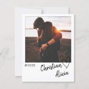 Spara datumfotokortet minimalt spara datumet