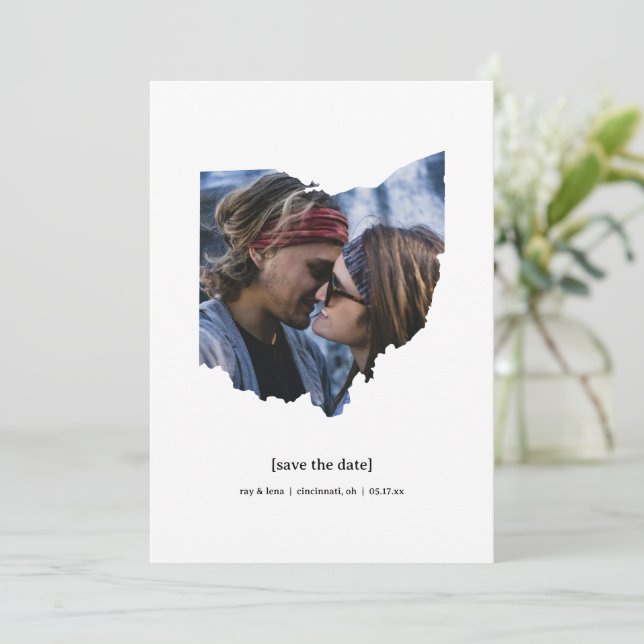 Spara datumfotokortet spara datumet (Stående Fram)