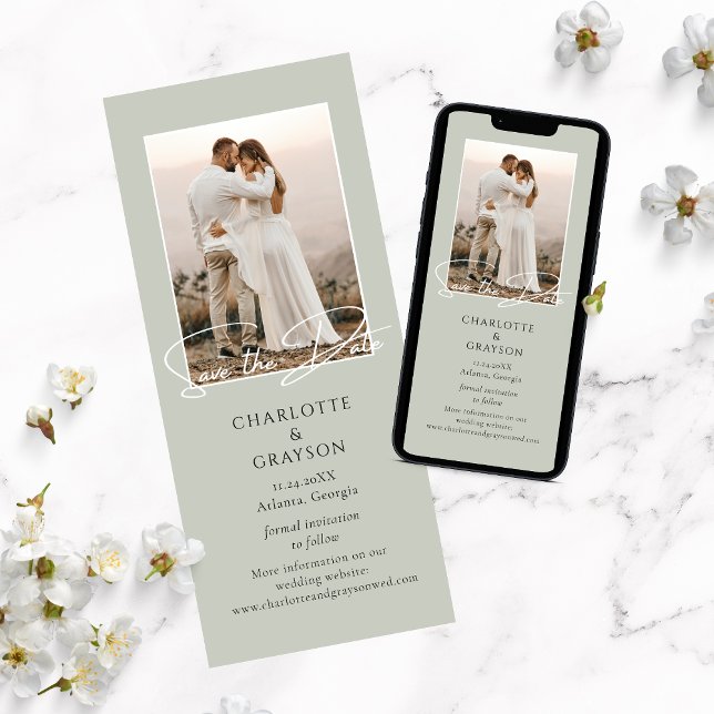 Spara datumfotomeddelandet Snyggt Bröllop Meddelande (Skapare uppladdad)