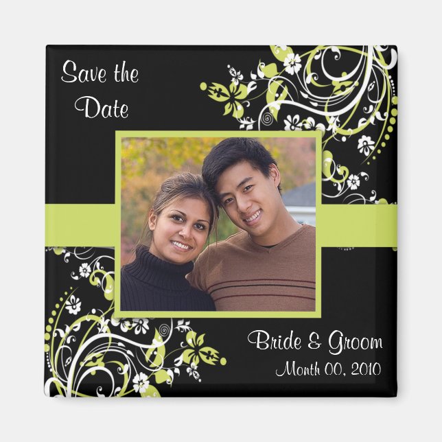 Spara datumfotomönster magnet (Framsidan)