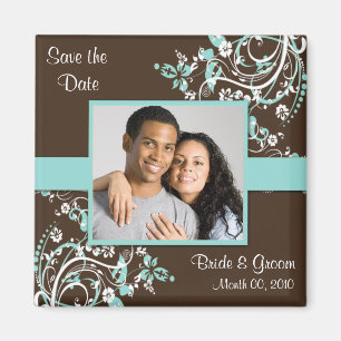 Spara datumfotomönster magnet