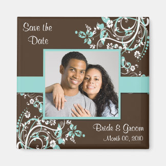 Spara datumfotomönster magnet