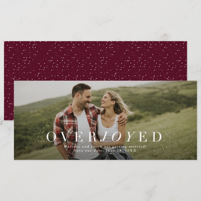 Spara datumfotot för förlovningen datumet (Fram/baksida)