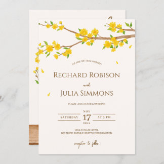 Spara datuminbjudan/Blommigten Vattenfärg i TRÄD Spara Datumet